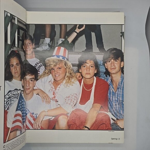 1988 Boca Raton FL Community High School PAW Yearbook Cutting Edge - Picture 3 of 9